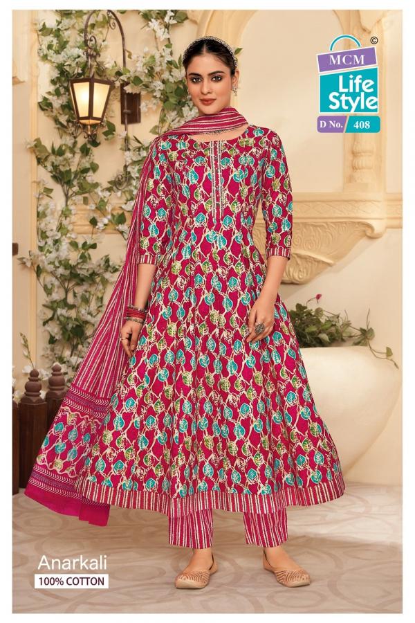 Mcm Anarkali Vol 4 Cotton Printed Kurti Bottom With Dupatta